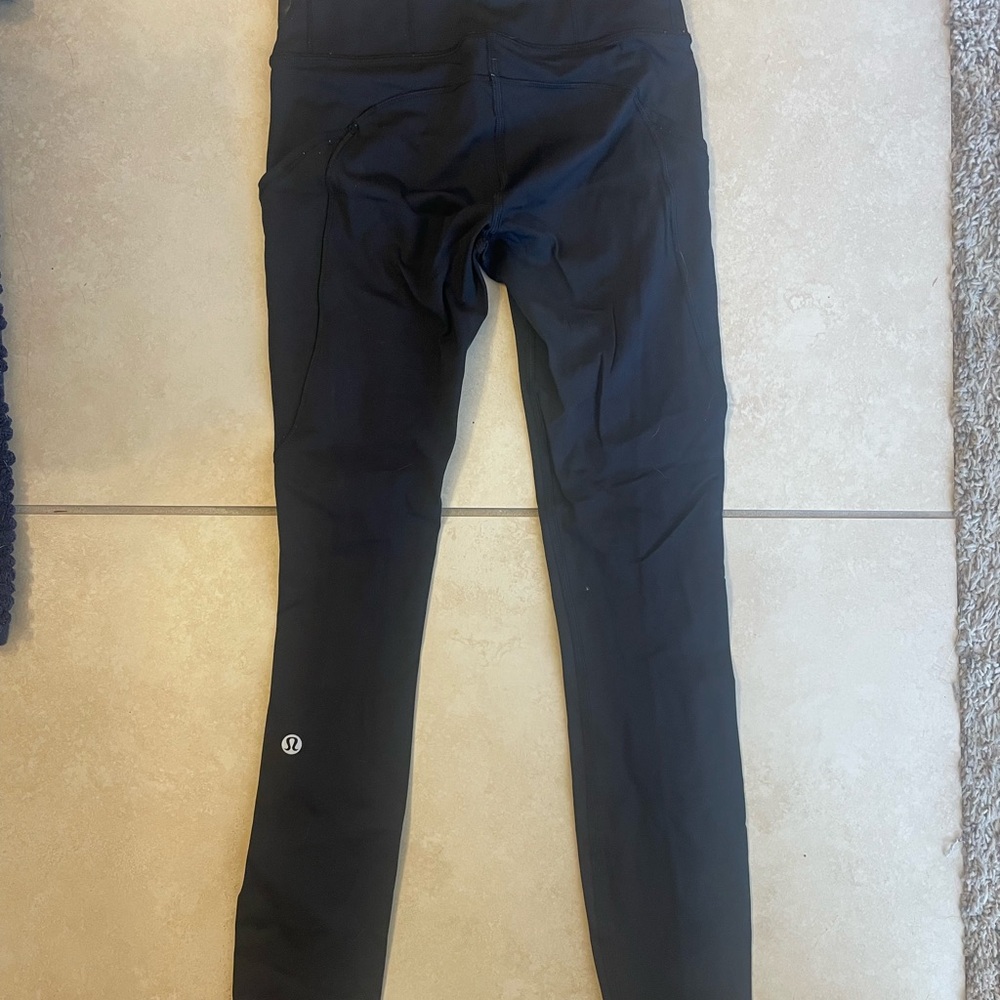 Black lululemon leggings size 2